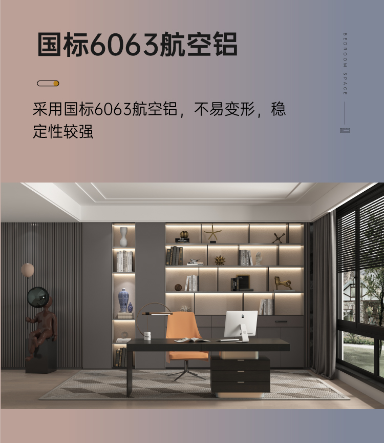 拉迷現代簡約書房書柜圖4